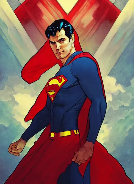 Prompt: symmetry! portrait of superman, red spike aura in motion, floating pieces, painted art by tsuyoshi nagano, greg rutkowski, artgerm, alphonse mucha, spike painting