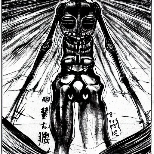 Image similar to H.R Giger seinen manga 🚲🚲🚲 🌞!!!!