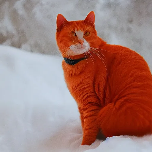 Prompt: orange cat photo