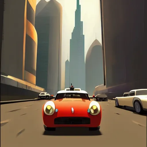 Prompt: gta : dubai, by goro fujita