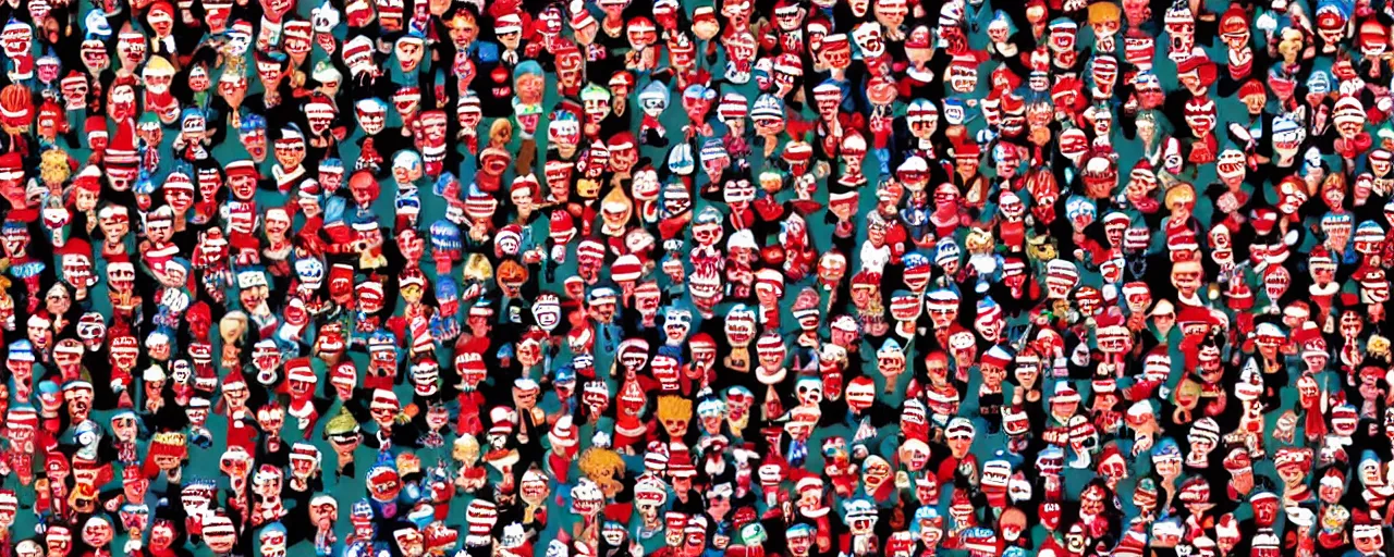 Prompt: where is waldo scene