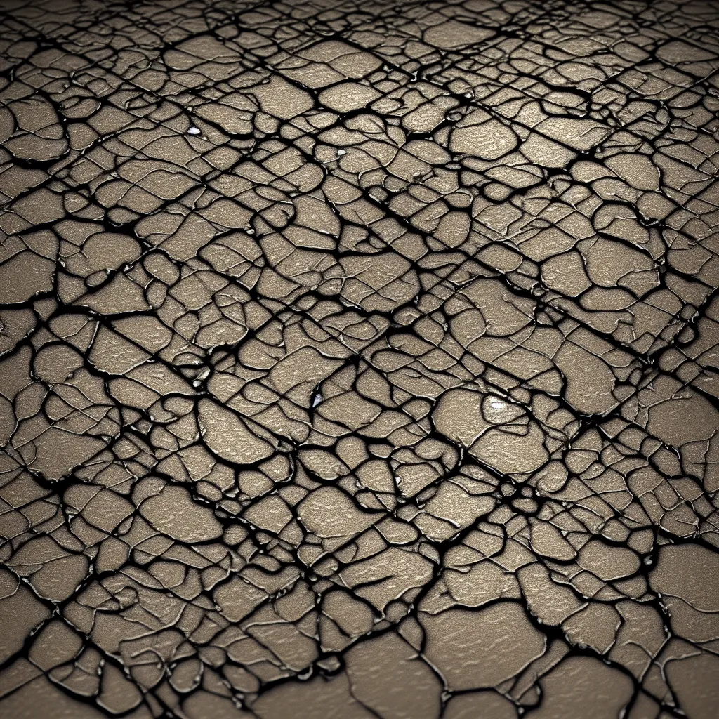 Image similar to tileable texture , damaged alumiunium, surface imperfections, grunge, dirt ,rust, oxydation, reaction, super detailed texture, octane, amazing details, dynamic light , substance designer render, zbrush sculpt, ,scratches , stains, spilled oil, gasoline, realistic,diffraction diffusion ,