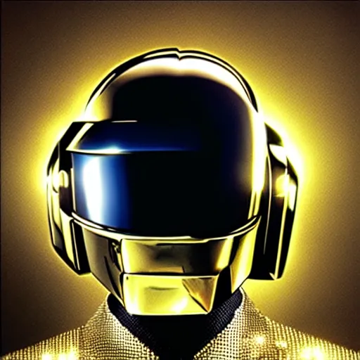 Image similar to Daft Punk in cape