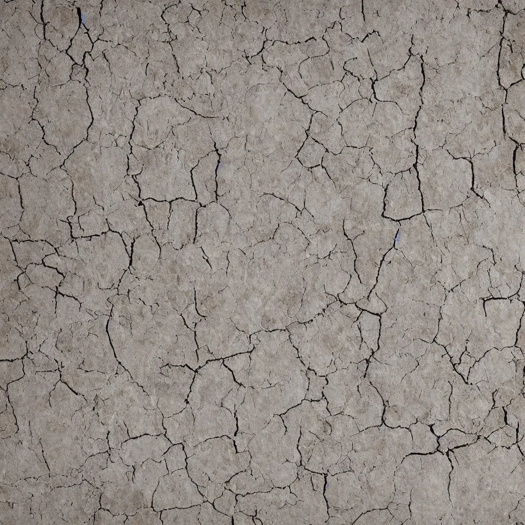 Prompt: cracked dried Vellum, Petrified Vellum dusty and parched, 4k HD Texture