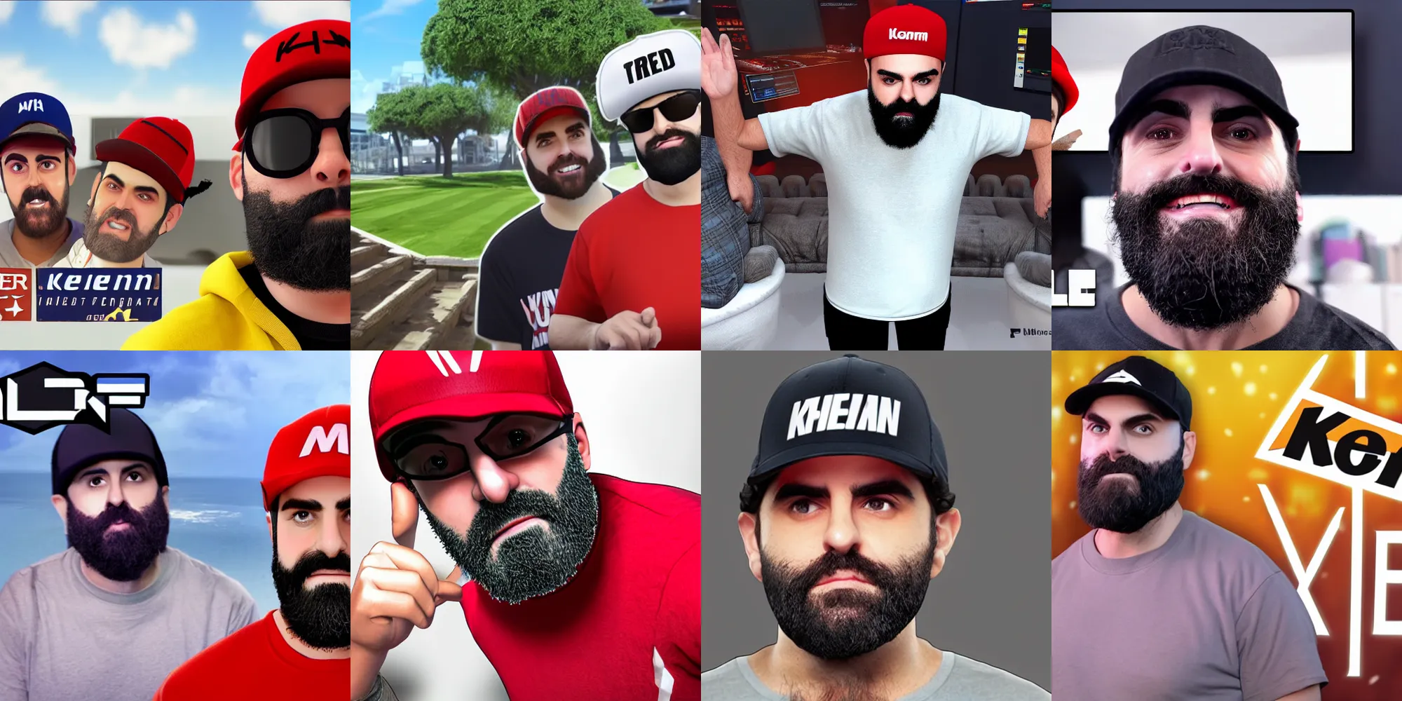 Prompt: keemstar ethan klein friends love, unreal engine, high quality, 4 k, detailed