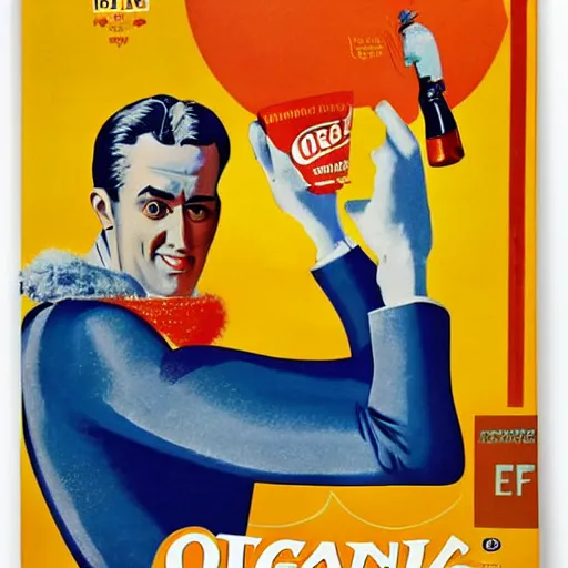 Image similar to orangina poster.