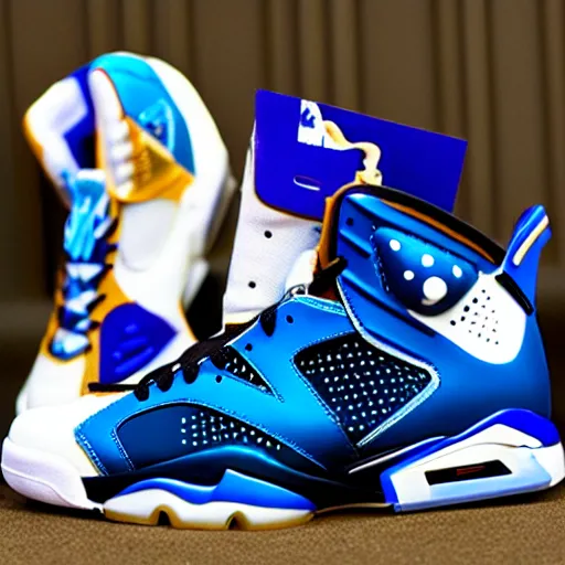 Image similar to spacejam jordan 6 basketball shoes 1990s edition collectors edition