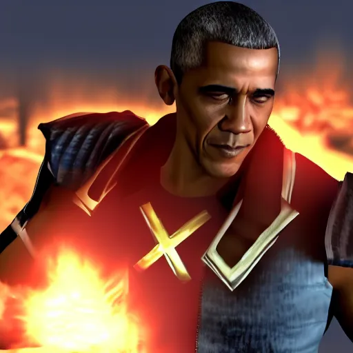 Prompt: screenshot of barack obama in mortal combat x, good graphic, highly detailed, rtx engine, nvidia geforce