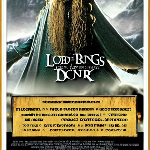 Prompt: cyberbunk lord of the rings