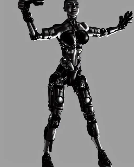 Image similar to woman with extra cybernetic arms, trending on artstation