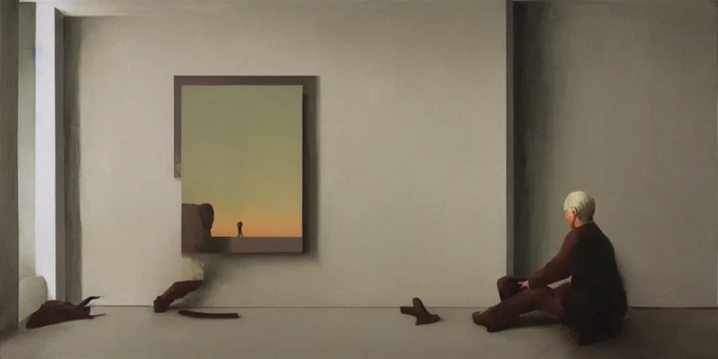 Image similar to a room wall with pictures, artwork by tim eitel