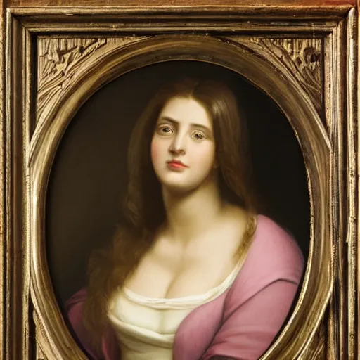 Prompt: photo of young woman by elisabetta sirani