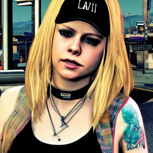 Image similar to Avril Lavigne in GTA 5