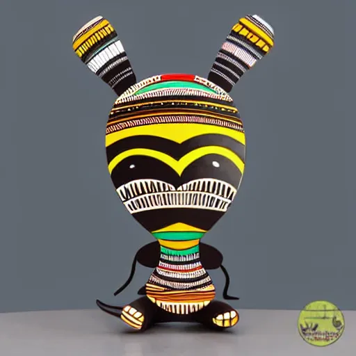 Image similar to african tribal chief vinyl art toy, detailed product photo,