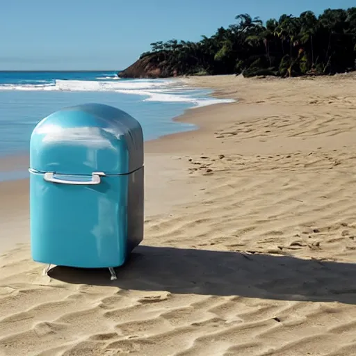 Image similar to refrigerator on the beach