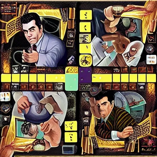 Image similar to first look at new board game based on Goodfellas