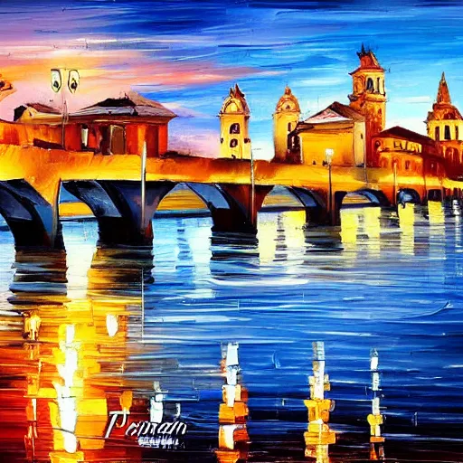 Prompt: painting Valencia style Afremov Leonid