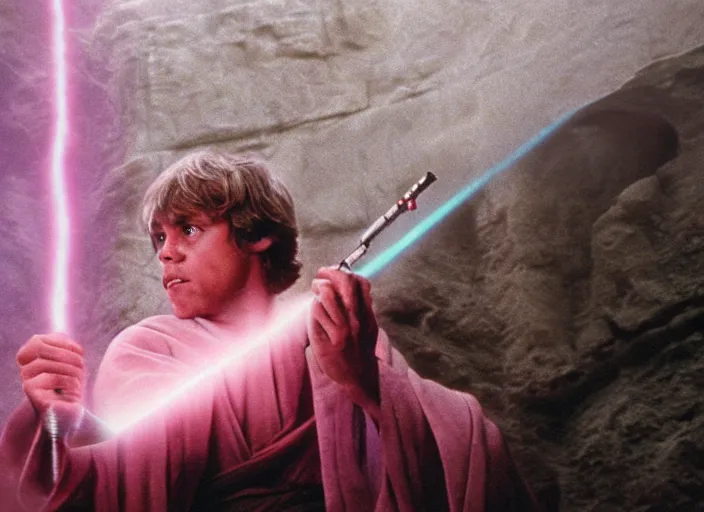 prompthunt: young mark hamill as luke skywalker, cinematic, 8k