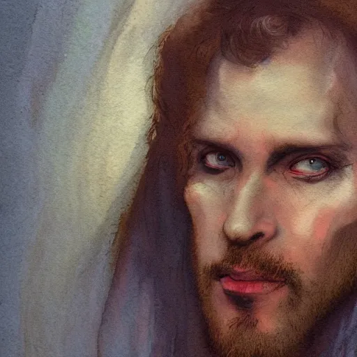Prompt: Portrait Tosh.0 Vampire Plumber greg rutkowski jacques callot albrecht durer jen bartel gustav dore watercolor oil pastel 4k artstation wikiart wikipedia