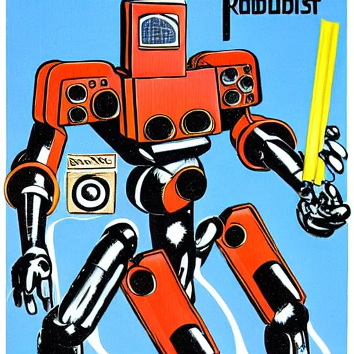 Image similar to retrofuturist design for a robot by bob kane,