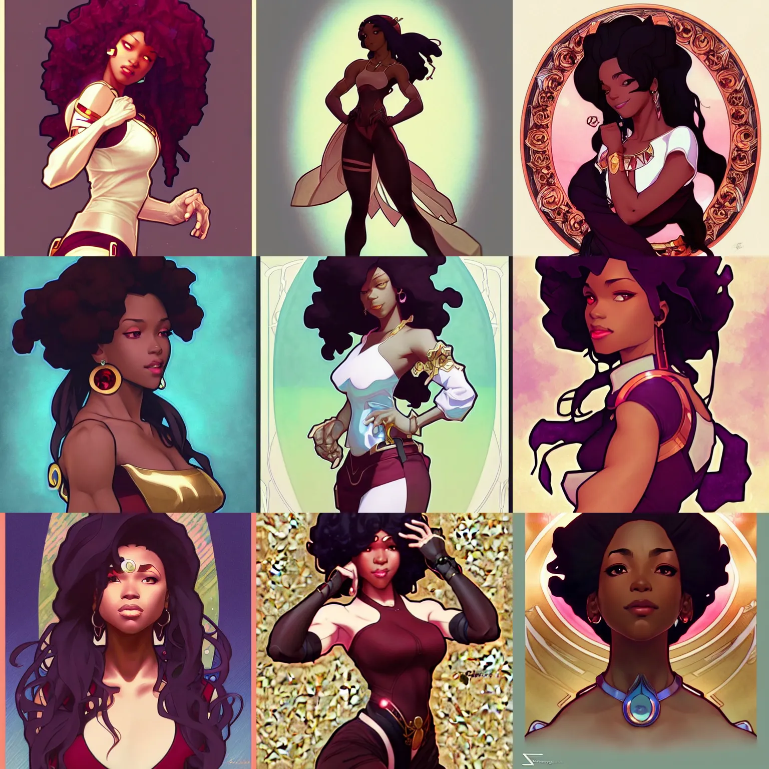 Prompt: garnet from steven universe, rhythm, intricate illustration by krenz cushart, alphonse mucha, artgerm, trending on artstation