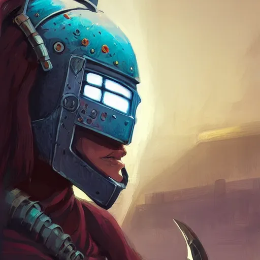 Image similar to cyberpunk viking helmet mask warrior goddess robot ninja fantasy, art gta 5 cover, official fanart behance hd artstation by jesper ejsing, by rhads, makoto shinkai and lois van baarle, ilya kuvshinov, ossdraws