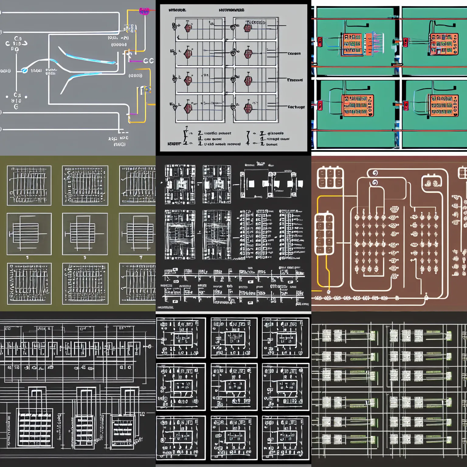 Prompt: diagrams of basic circuits