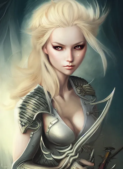 Image similar to blonde combat fairy venizian era, dark fantasy, extremely detailed, sharp focus, portrait, smooth, digital illustration, by rossdraws, frank franzzeta