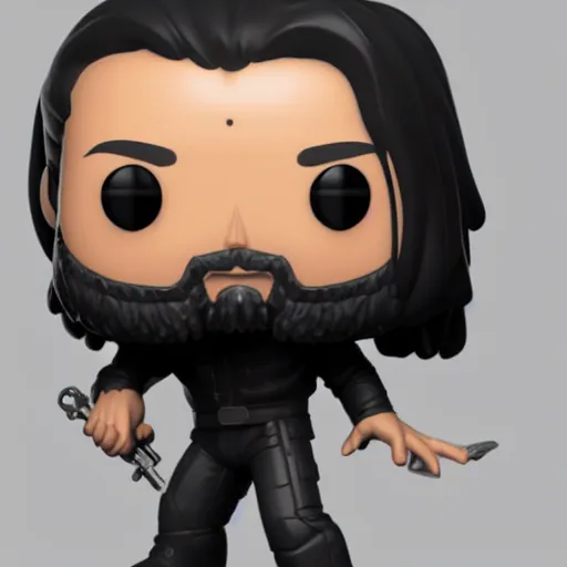 Prompt: funko pop of keanu reeves, product shot, macro, hyper realistic, octane render, raytracing, trending on artstation, artstationhd, artstationhq, unreal engine, 4 k, 8 k