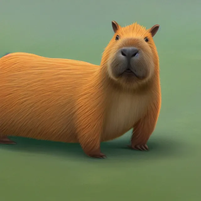 Prompt: original capybara character in the style of a disney movie