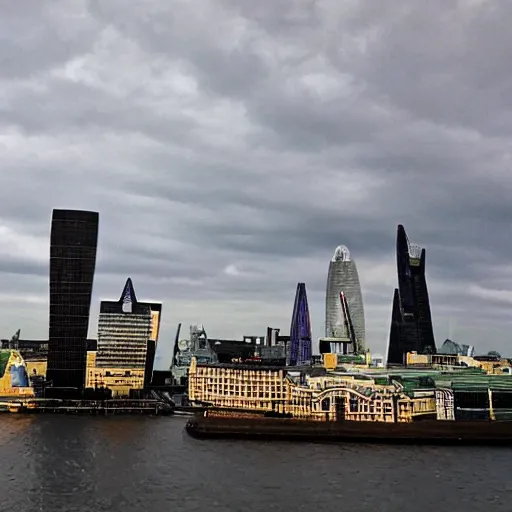 Image similar to London skyline made from lego
