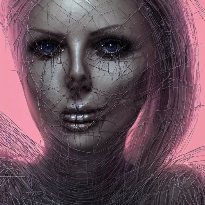 Prompt: portrait of charlize theron as a skeleton. intricate abstract. intricate artwork. nightmare fuel. by Tooth Wu, wlop, beeple, dan mumford. octane render, trending on artstation, greg rutkowski very coherent symmetrical artwork. cinematic, hyper realism, high detail, octane render, 8k, iridescent accents