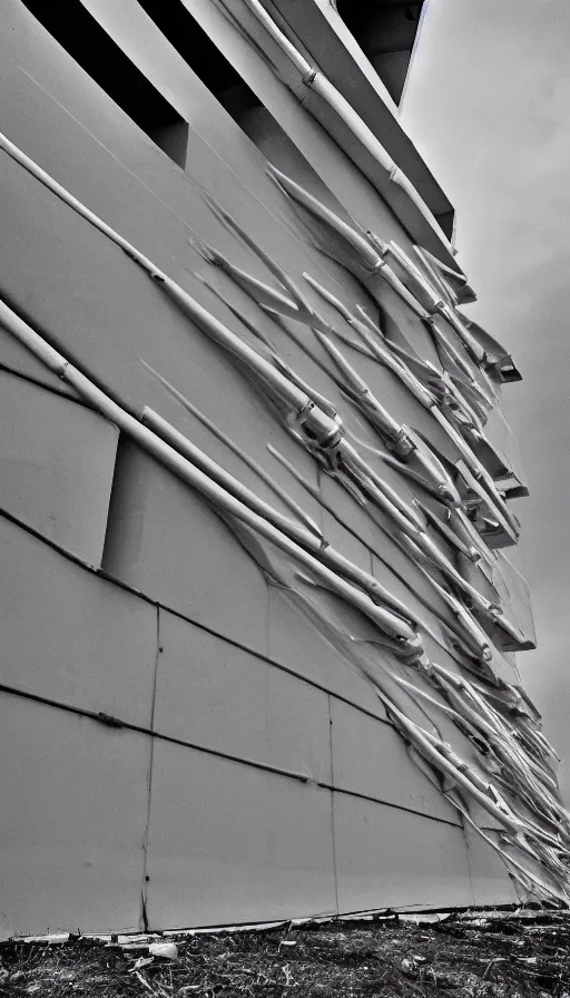 Prompt: (high fantasy storm surge barriers) sleek architecture, 35mm photograph, saturated film grain