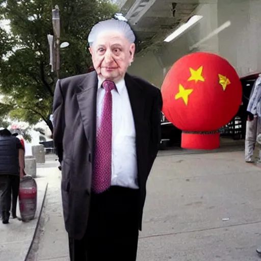 Image similar to george soros dressed as mao tse dong