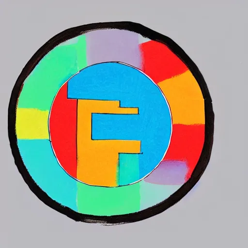 Prompt: 3 d of the cryptocoin symbol, flat paint, acrylic, minimal, abstract, art style by joshy sly, water color, soft pastel colors, generate monoschromatic random colors