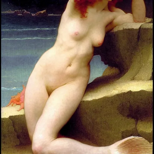 Image similar to mermaid, bouguereau