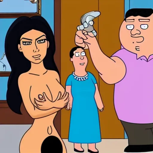 Image similar to kim kardashian in family guy