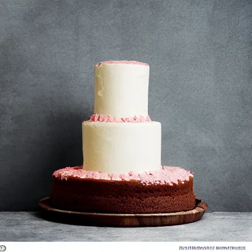 Image similar to a cake that looks so delicious that no one dares to eat it,!!! ominous!!!, pristine, photograph, editorial