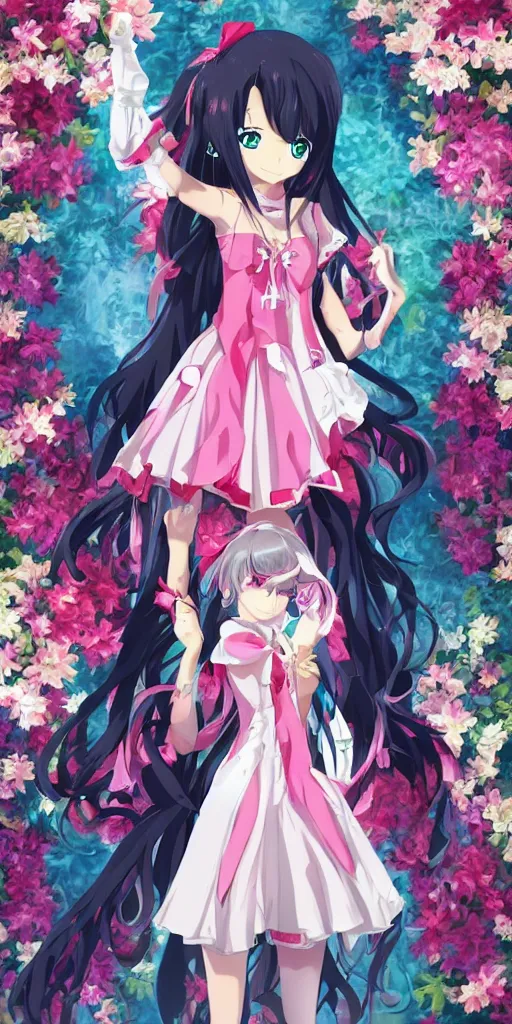 Image similar to of a full body portrait of a anime princess