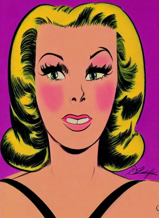 Image similar to closeup profile face portrait of a 1 9 5 0 s girl by dan decarlo, bob clampett, bill ward, max fleischer