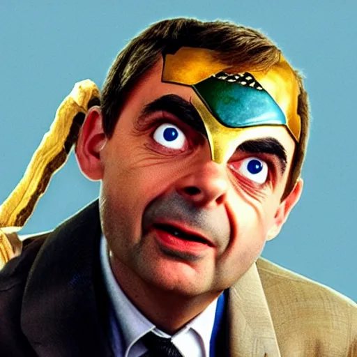 Prompt: Mr Bean as Thor