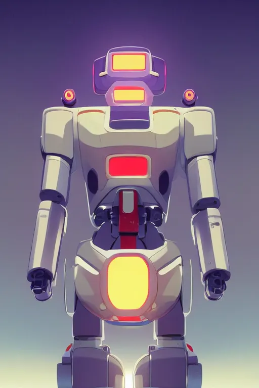 Image similar to metabots medabots medarotto medarot robot minimalist comics, behance hd by jesper ejsing, by rhads, makoto shinkai and lois van baarle, ilya kuvshinov, rossdraws global illumination ray tracing hdr radiating a glowing aura