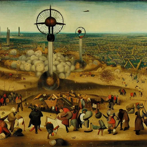 Image similar to the atomic age by pieter bruegel