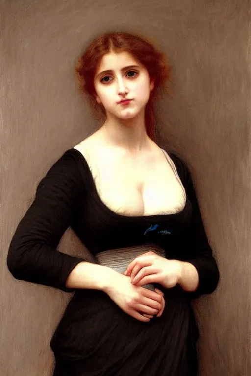 lady in black dress painting by rossetti bouguereau Stable