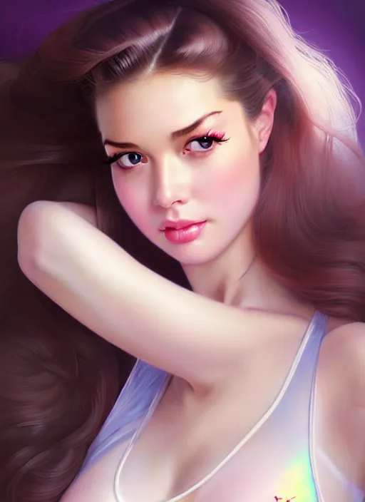 Prompt: glamorous and sexy nurse in transparent uniform, beautiful, pearlescent skin, natural beauty, seductive eyes and face, elegant girl, natural beauty, very detailed face, seductive lady, full body portrait, natural lights, photorealism, summer vibrancy, cinematic, a portrait by artgerm, rossdraws, Norman Rockwell, magali villeneuve, Gil Elvgren, Alberto Vargas, Earl Moran, Enoch Bolles