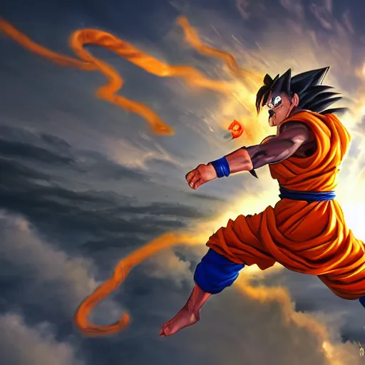 Prompt: cat goku special attack charging, golden hour, fantasy, sharp focus, digital art, hyper realistic, 4 k, unreal engine, highly detailed, hd, dramatic lighting by brom, trending on artstation