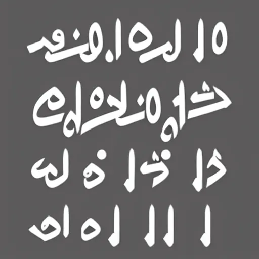 Prompt: arabic kanji hangul fusion script