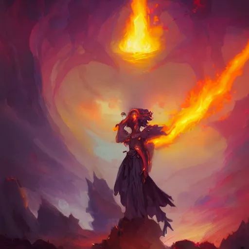 Prompt: A Godly Knight made of fire and flames of purple by Peter Mohrbacher, background temple of cold obsidian by Kelly Mckernan, trending on artstation HD,-n 4