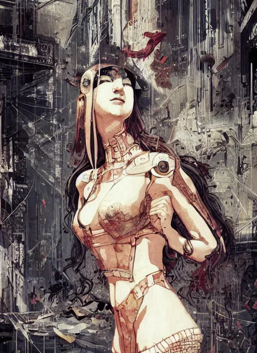 Image similar to strong women, eun emerging from renaissance italy into a cyberpunk mutiversal realm by conrad roset, nicola samuri, dino valls, m. w. kaluta, jakub rebelka, rule of thirds, seductive look, beautiful