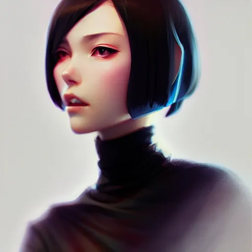 Image similar to elegant girl in urban outfit, cute fine face, rounded eyes, digital painting, fan art, pixiv, by Ilya Kuvshinov, katsuhiro otomo ghost-in-the-shell, magali villeneuve, artgerm, Jeremy Lipkin and Michael Garmash and Rob Rey